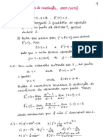 Exercícios Cálculo 1