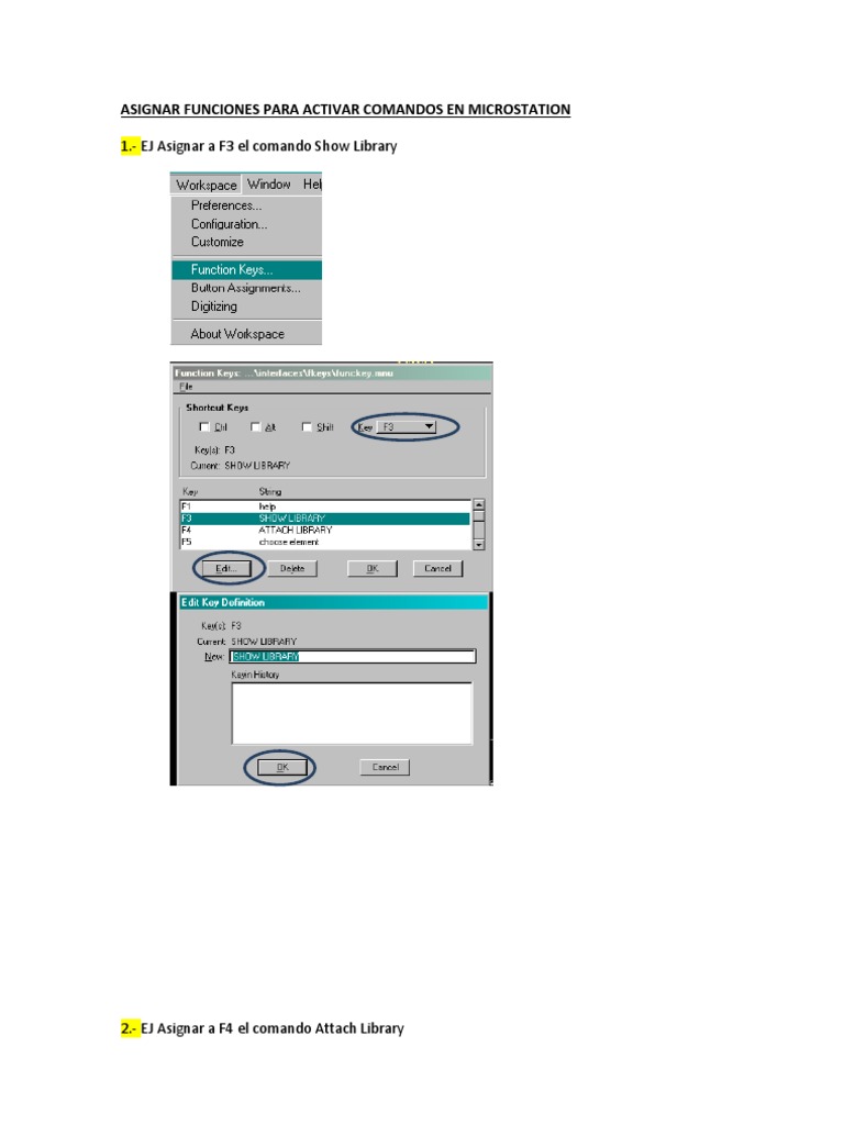 Asignar Funciones A Comandos en Microstation | PDF