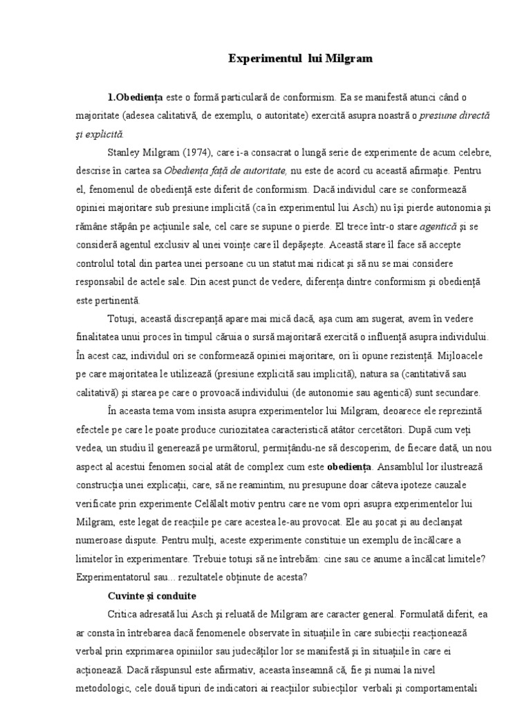 Milgram | PDF