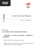Como Se Faz Um Resumo