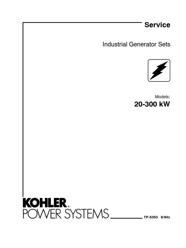 KOHLER 300KW Relay Electrical Engineering