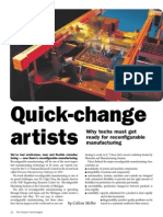 Quick-Change Artists: Why Techs Must Get Ready For Reconfigurable Manufacturing
