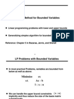 Simplex Method For Bounded Variables: Linear Programming Problems With Lower and Upper Bounds