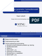 Identifisering av parametre i hydraulikkmodell