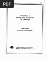 Prevention of Wrongway Accidents On Freeways PDF