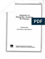 Prevention of Wrongway Accidents On Freeways PDF