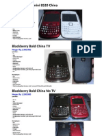Brosur Handphone China Blackberry