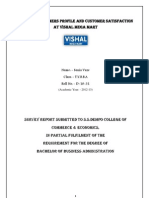 Vishal Mega Mart Project Report