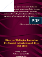 Pre - History Philippine Journalism