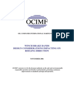 Winch Brake Bands Design Considerations OCIMF Info Paper F