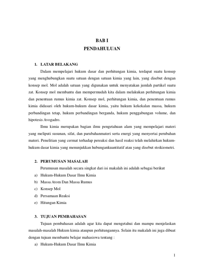 Makalah Hukum Kimia Bab 1 3edit Terakhir