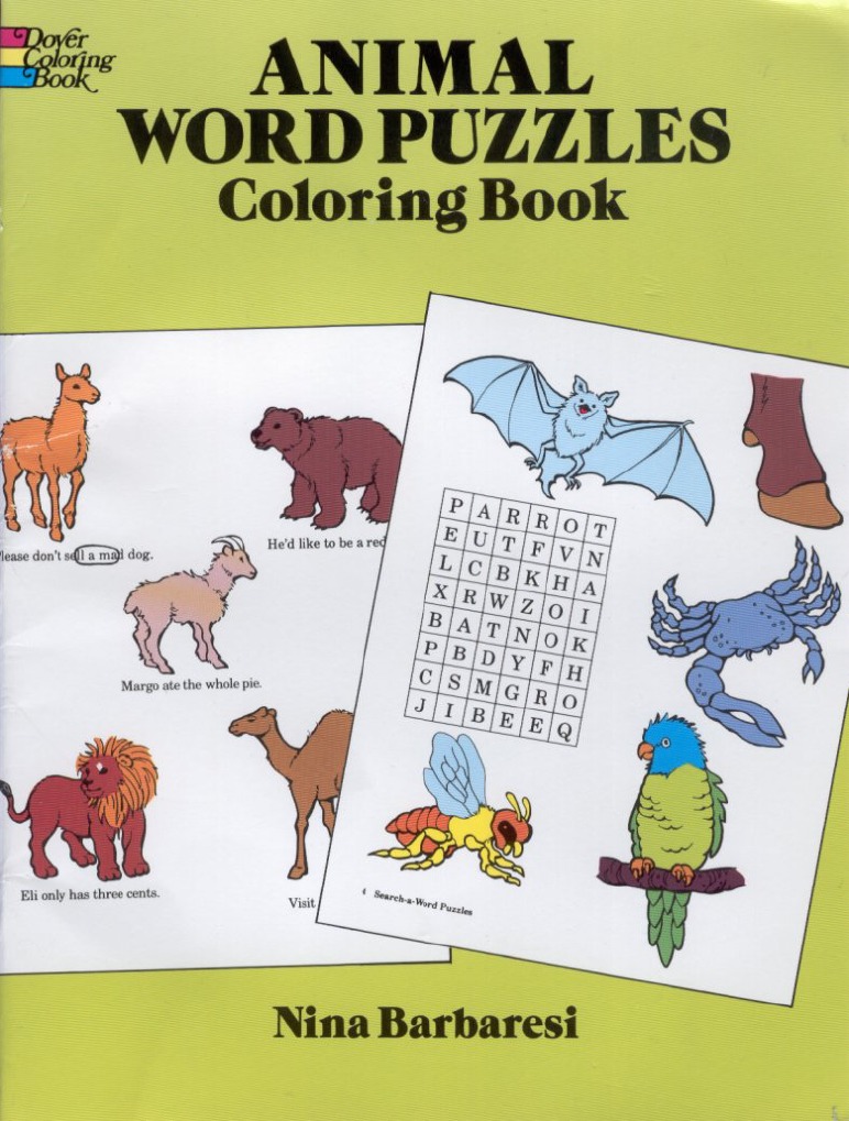 Animal Word Puzzles Coloring Book - 49p | PDF | Foreign Language Studies