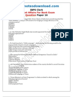 IBPSClerkCurrentAffairsForBankExamQuestionPaper16 (2)