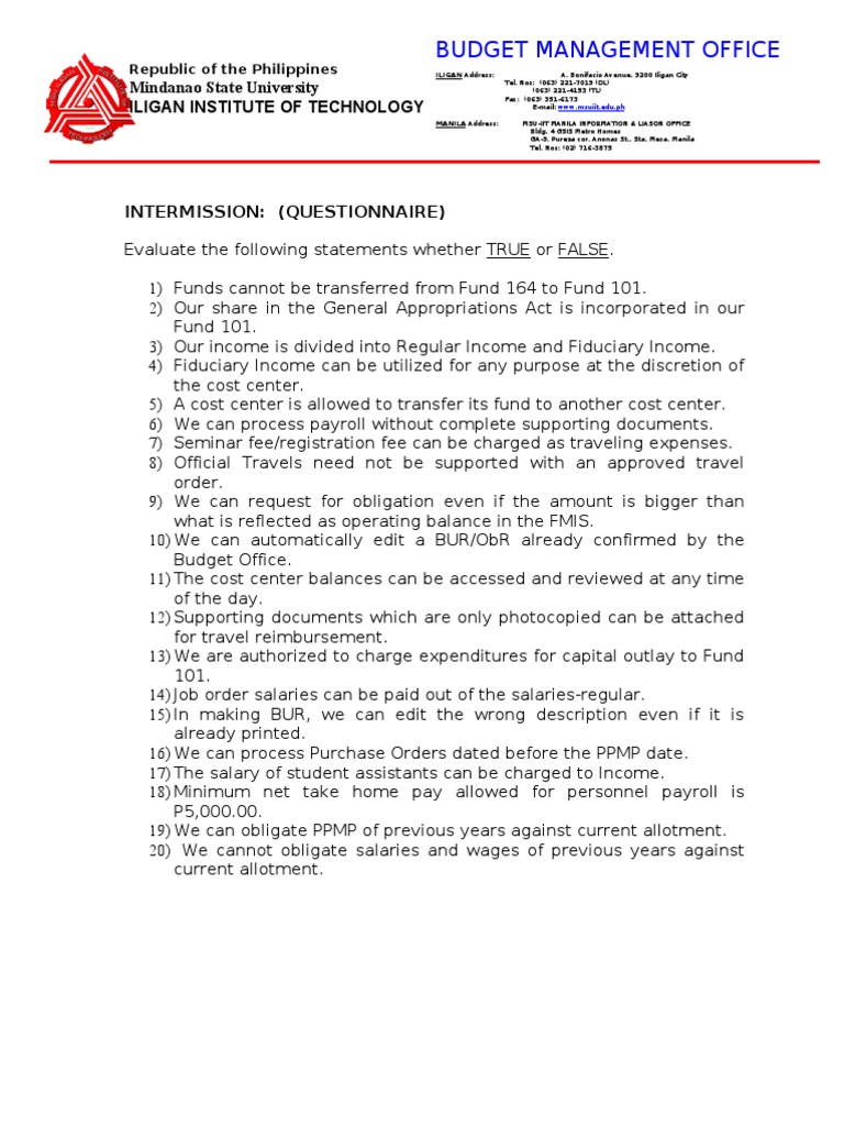 Questionnaire For Seminar | PDF | Business | Finance & Money Management