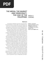 The Media, The Market and Democracy: The Case of The Philippines