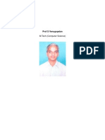 M Tech (Computer Science) : Prof S Venugopalan