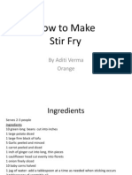 How to make Stir Fry 