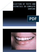 Selection of Teeth and Esthetics in Complete Denture