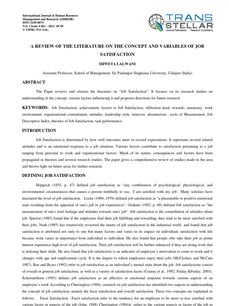 Literature review template image