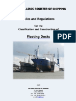 Rules Floating Docks - 2009