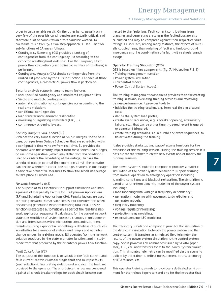 Siemens Power Engineering Guide 7E 431 | PDF | Simulation | Electric ...