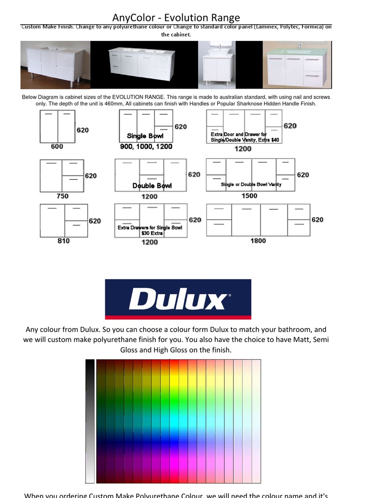 Any Color Vanity Evolution PDF Nature