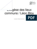 Leon Bloy - Exegese de Lugares Comuns