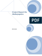 Project Report On Akshayapatra