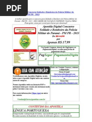 apostila concurso pmpr 2009