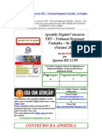 Apostila Digital Concurso TRT - Tribunal Regional Trabalho - 9a Região - Paraná 2013 