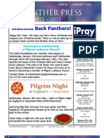 Pilgrim Night: Welcome Back Panthers!