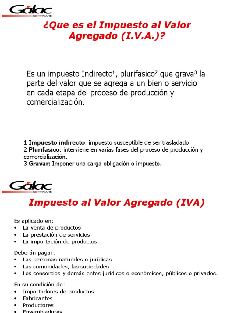 Conceptos Basicos de IVA | PDF | Impuesto al valor agregado | Impuestos