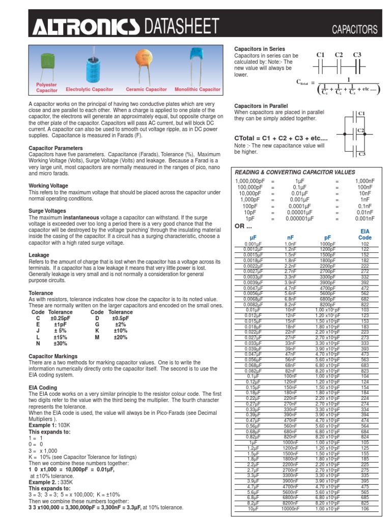 Capacitor Guide Circuit Diagram