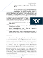 Antonio García y Rodrigo Mogrovejo ENFOQUES TEÓRICOS DE LA POLÍTICA DE DESARROLLO