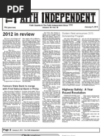 Faith Independent, January 9, 2013