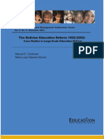 Bolivian Education Reform, 1992-2002