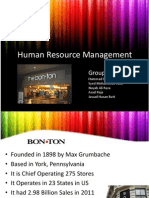 Human Resource Management: Group Members