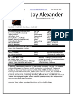 Jay Alexanders Resume 01 03 12 Last Updated Revised