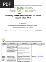 Download Scholarship and Exchange Programs for Yemeni Students 2013-2014Prepared by SASTA and Hashem Abdulrahman Abdullah Al-aatefi Tareq Hassan Al-sharabie Abdulfattah A Alghurbaniand  Hilal A Lashuel by hlashuel SN119992343 doc pdf