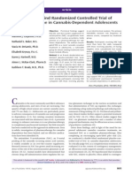 A Double-Blind Randomized Controlled Trialof: N-Acetylcysteine in Cannabis-Dependentadolescents