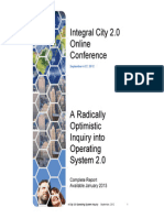 Integral City 2.0 Online Conference Proceedings: Executive Summary