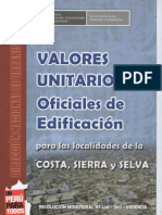 Valores Unitarios Oficiales Edificac2012