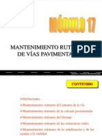 MANTENIMIENTO DE PAVIMENTOS