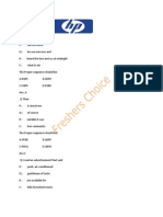 HP Placement Paper 2 - Freshers Choice