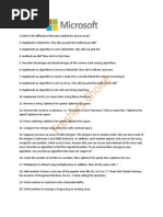 Microsoft Placement Paper | Freshers Choice