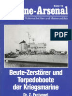 (Marine-Arsenal 046) Beute-Zerstorer Und Torpedoboote Der Kriegsmarine