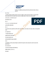 SAP Placement Paper - Freshers Choice