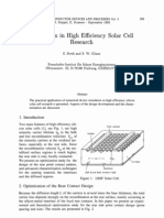 Simulation in High Efficiency Solar Cell Research