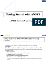 Ansys GettingStartedTutorial Workbench