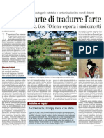 Lo Zen e L'arte Di Tradurre L'arte Di GILLO DORFLES - Corriere Della Sera Ed - Nazionale 12.01.2013